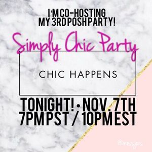 •I'M CO-HOSTING MY 3RD POSH PARTY!! NOV 7TH 2018•